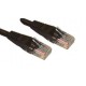 0.2m Black Cat 5e / Ethernet Patch Lead